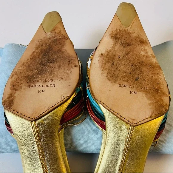 Mikäla Shoes Heels Slides Leather - Picture 8 of 9